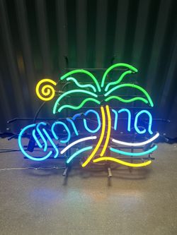 Corona Extra Neon Sign Palm Tree Beer Sign Man Cave 