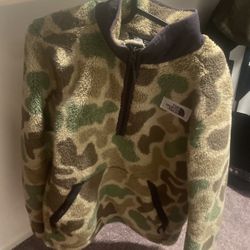 Mens Northface Camo Half Zip