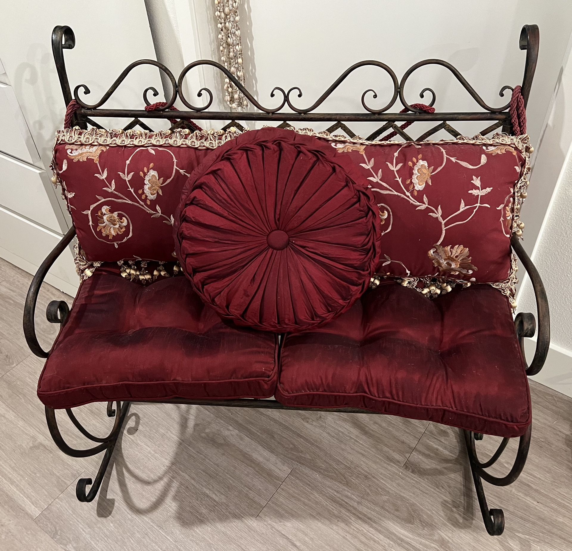 Metal rocking chair furniture for indoor or outdoor.