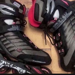 Women K2 Moto M84 In-line Rollerblades Women Size 8 Racing Roller Blades Skates