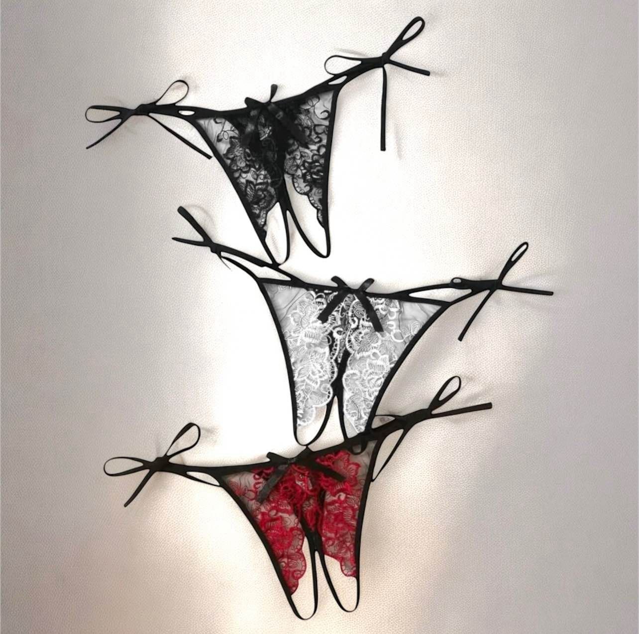 NEW/NUEVO onesize fits a S/M/L crotchless lingerie/ Talla unica lencería sin entre piernas