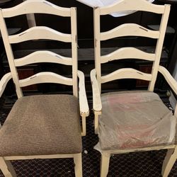 BRAND NEW 4 VINTAGE -LOOK ARM CHAIRS 