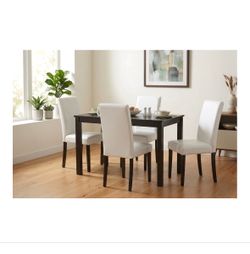 NEW Wood Dining Table + 4 Chairs Chair Set