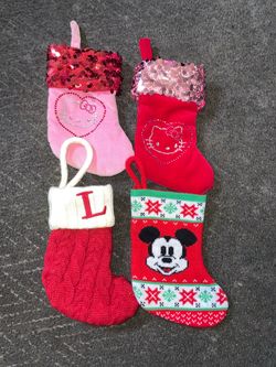 Mini hello Kitty and Mickey stocking