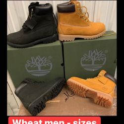 Wheat Timberland Boots .sizes 9,9.5,10,12,13 .men Sizes 
