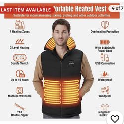 Mia & Coco Heated Vest New With Travel Bag Charger Size Large And Xl 