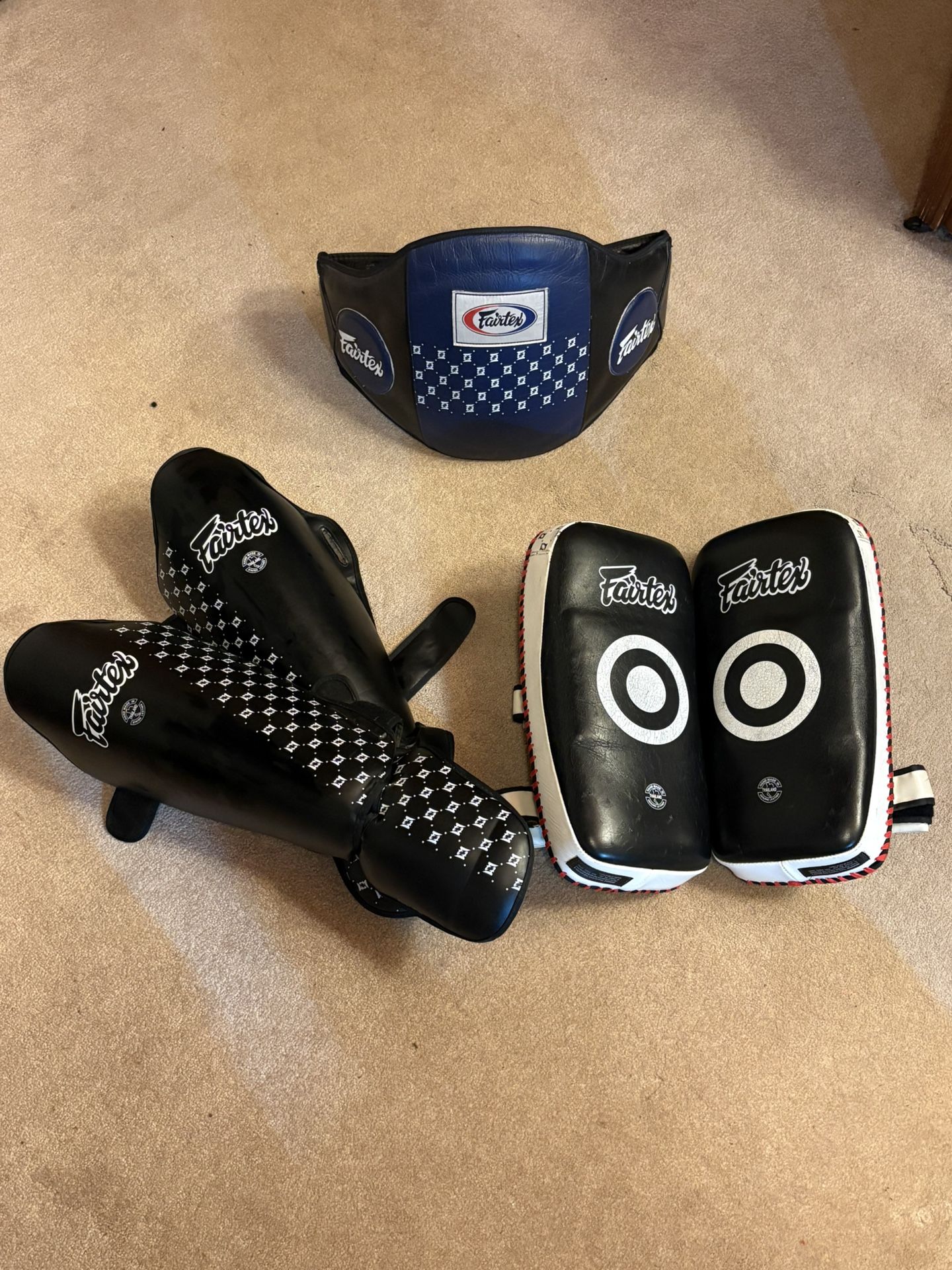 Muay Thai Belly Pad, Thai Pads, XL Shin Pads