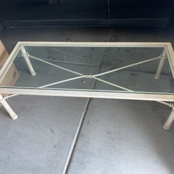 Beautiful Rod Iron Coffee Table And End Table