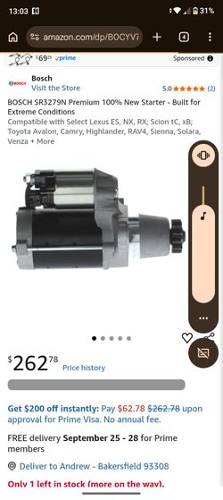 Bosch starter