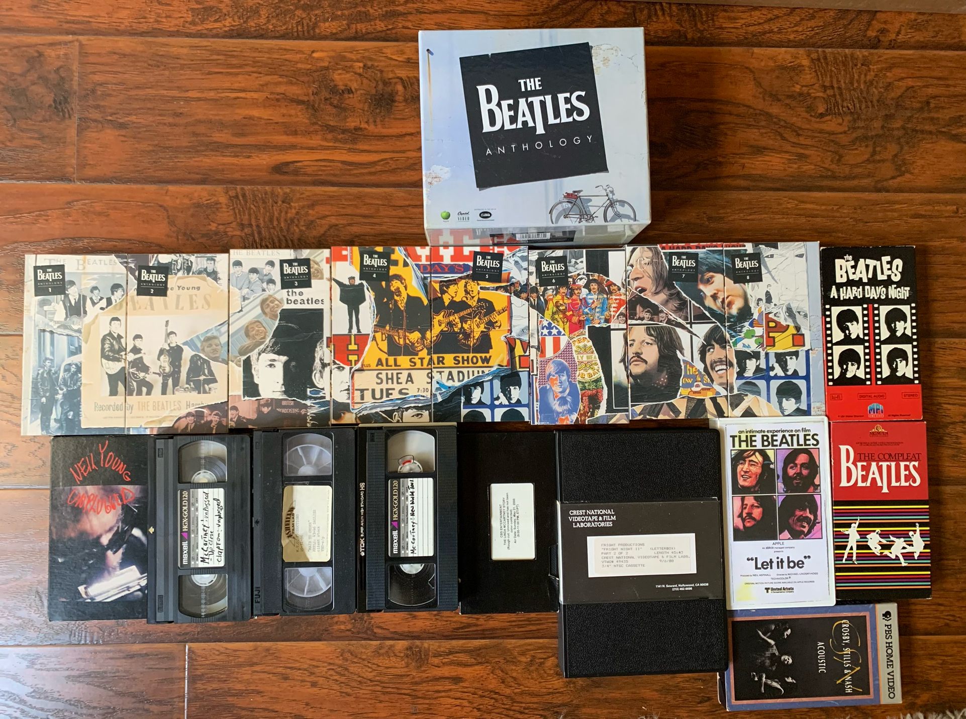 Set Of  Beatle’s  VHS  Music Video & Other 