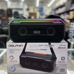 Portable Party Boombox Dolphin Speaker | 40 Watts I Strap to carry