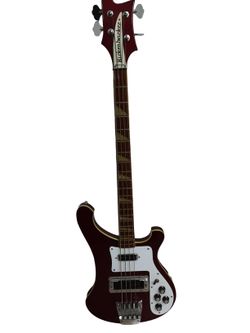 Ricken Sacker 7939 Red Electric Bass Guitar
