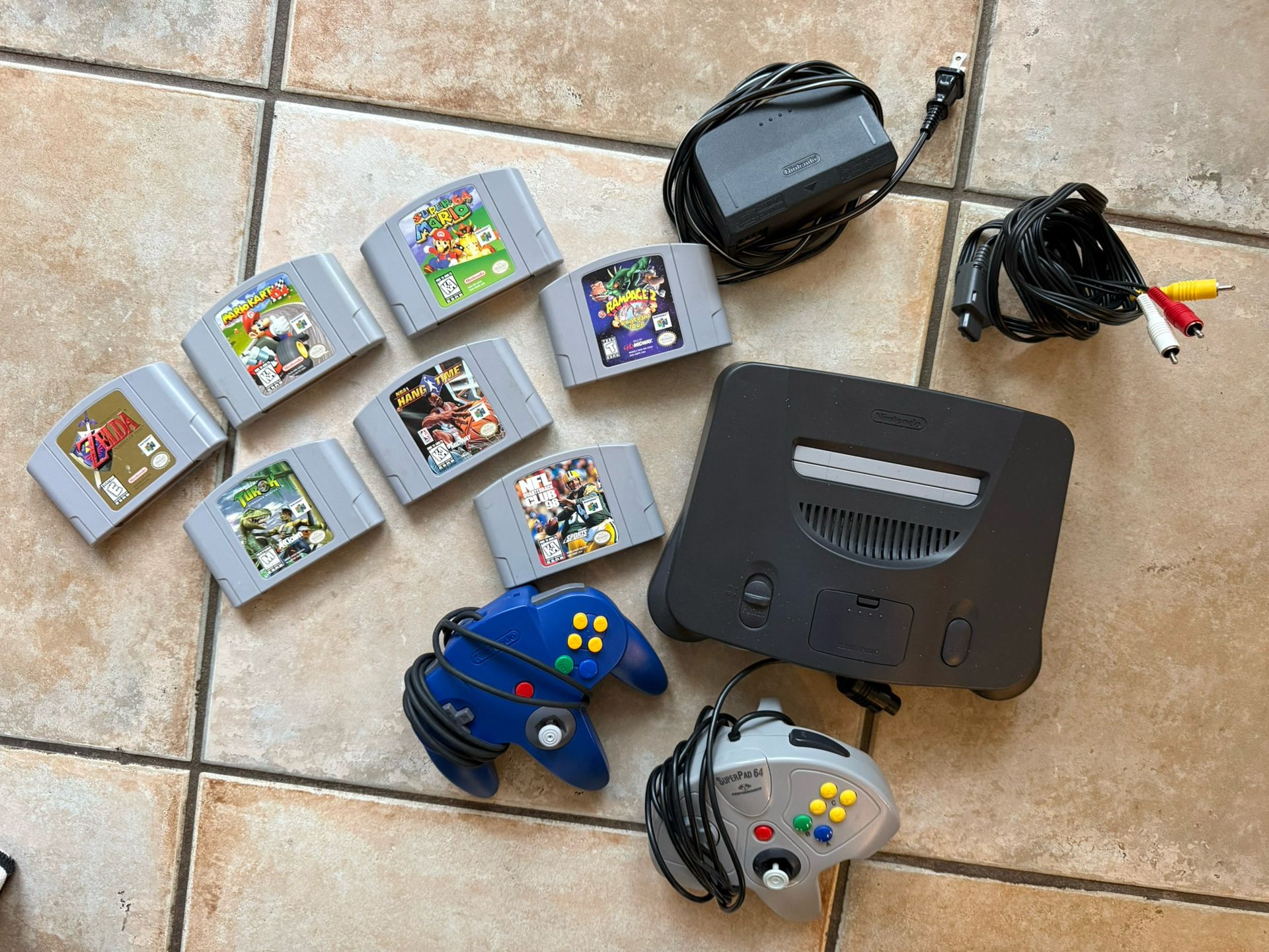 Nintendo 64 + Mario Kart, Zelda, Super Mario 64 + More