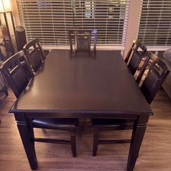 Wooden Table with 6 Chairs