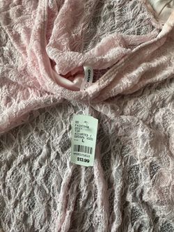 WKND Pink Lace Top Size Large