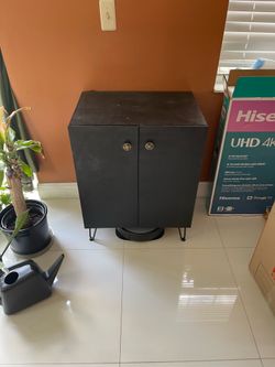Custom built roomba cabinet