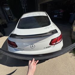 OEM 2019 facelift c63s rear spoiler