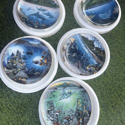 Danbury Mint Robert Lyn Nelson Underwater Paradise Collector Plates Set of 5