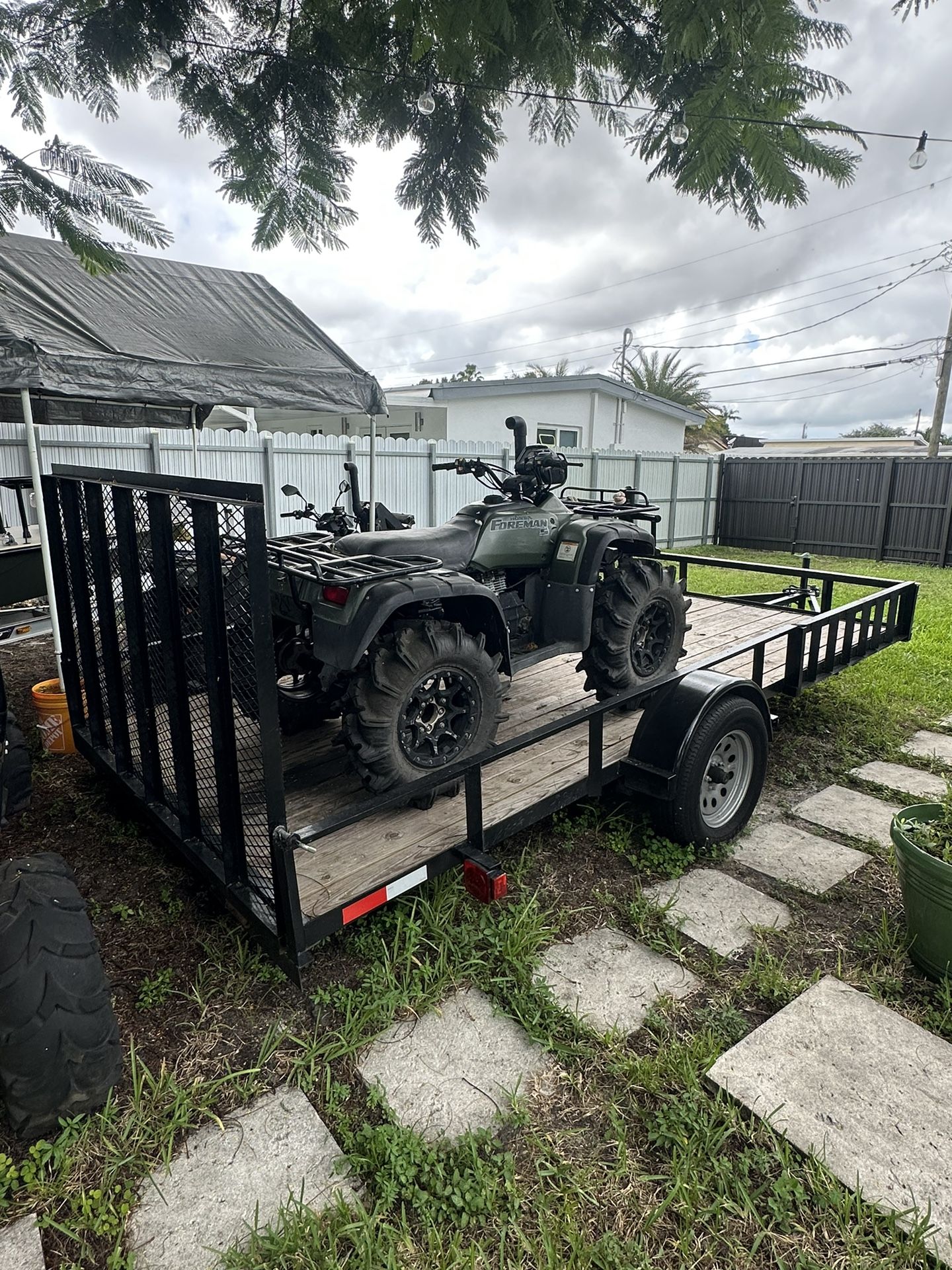 Atv’s And Trailer Foreman Rancher