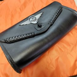 Harley Davidson Leather Bag For Whindshield 
