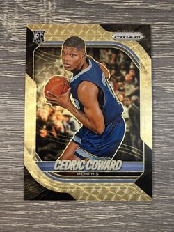 2025-26 Cedric Coward Panini Prizm Gold Vinyl Rookie /5