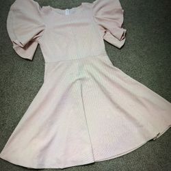 New Medium Short Stretchy Ruffle Dress