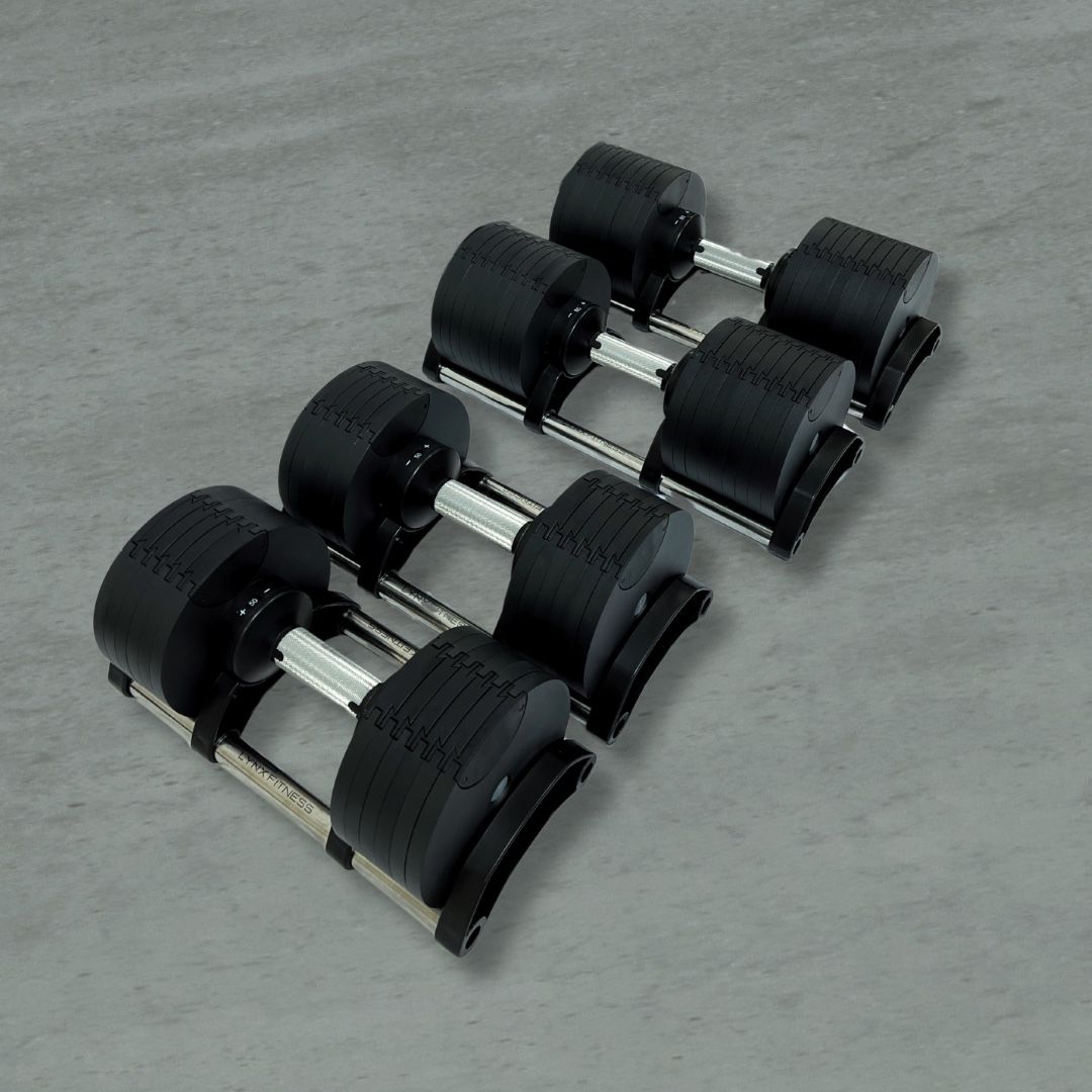 ( BRAND NEW IN BOX ) Pair Of 80lb Adjustable Dumbbells - Click On My Profile For More Gym Equipment