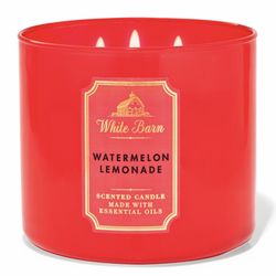 White Barn! BATH & BODY WORKS❤️🍋🍉WATERMELON LEMONADE 🍉🍋❤️3-wick candle $14 each or 2 for $25!    