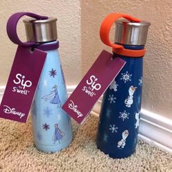 New S'ip By S'well X Disney'S Frozen 2 Insulated Stainless Water Bottle Olaf Elsa