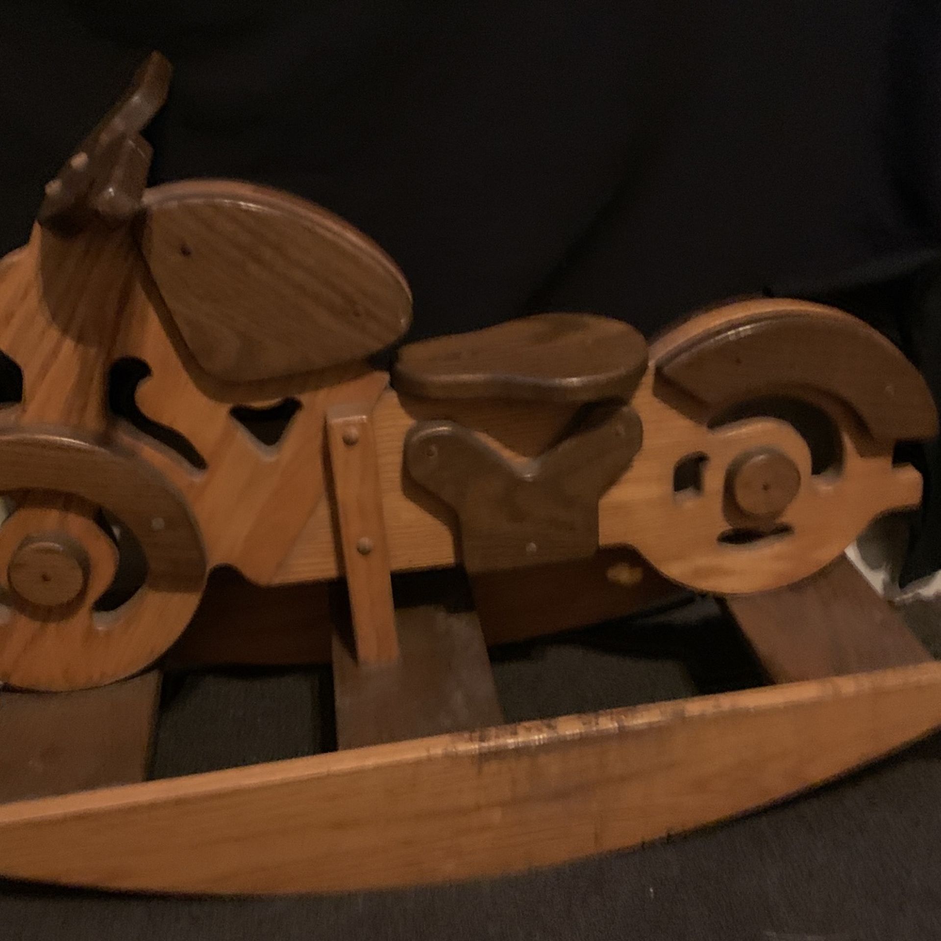 Hand craft Wooden Motorcycle