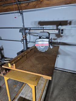 Mounted Sears Radial Arm Saw