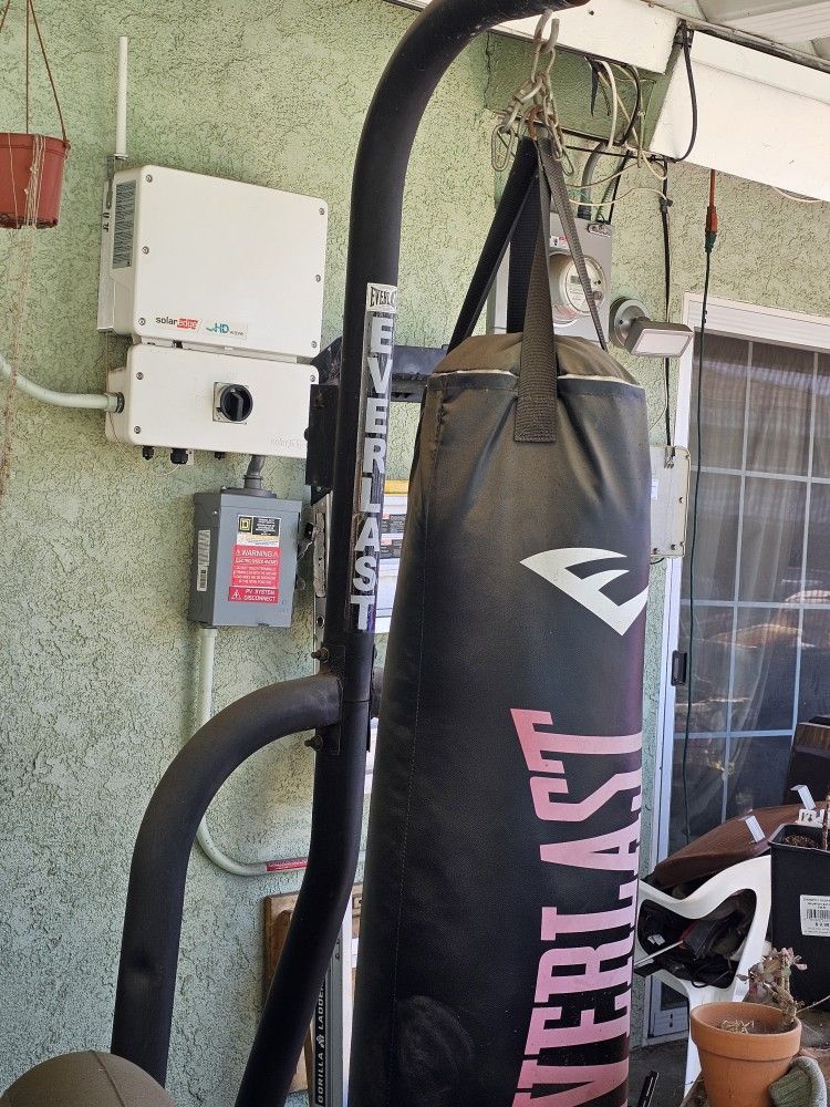 Punching Bag And Stand Can Add Speed Bag