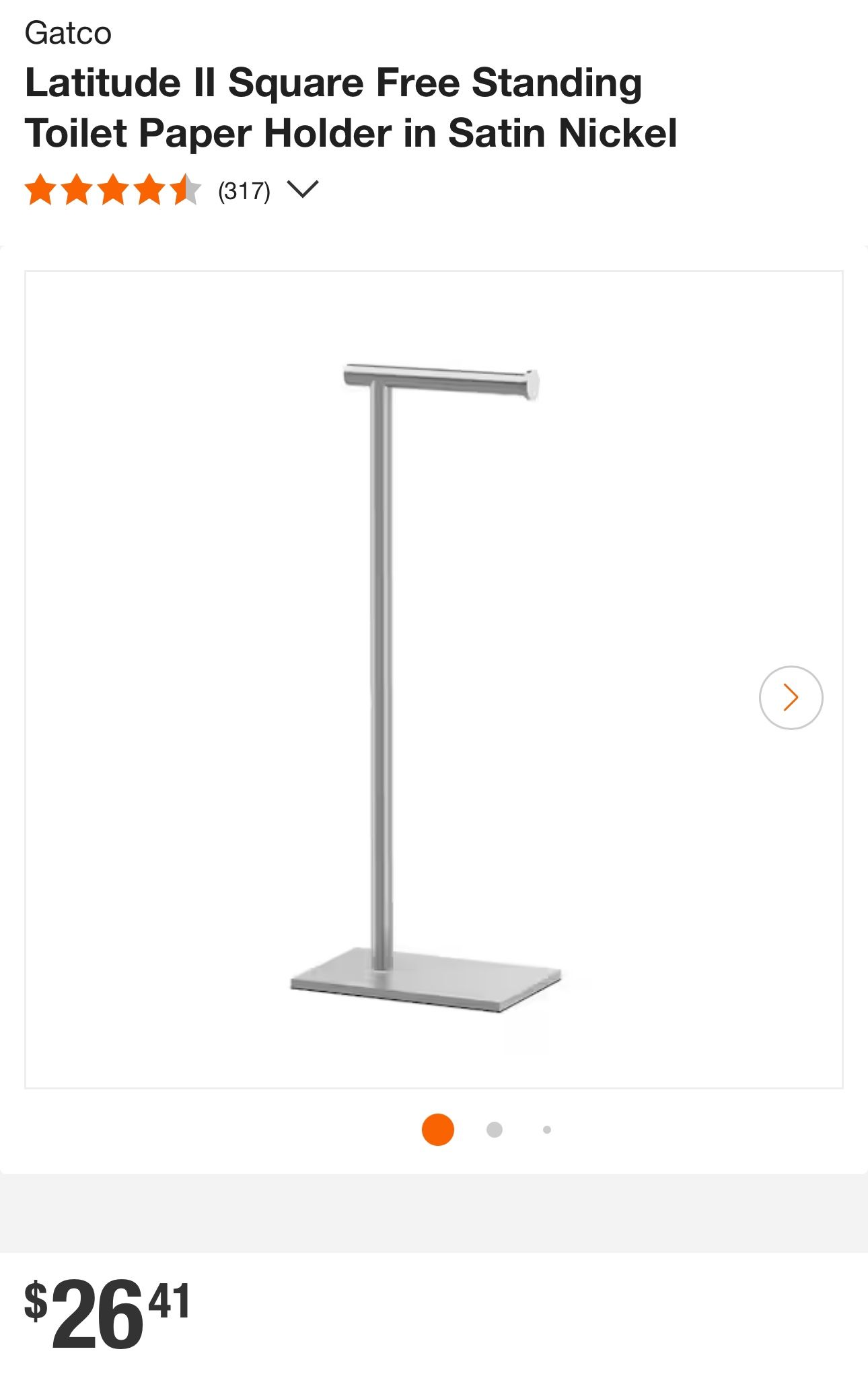 Toilet Paper Holder Brushed Nickel Heavy Duty