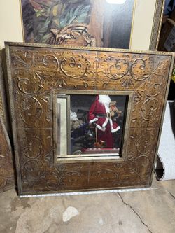 Square Tin Mirrors -Set Of 2, 30”x30”