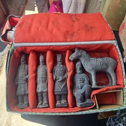 Vintage Qin Dynasty TerraCotta Warrior Collectible Statuette 1974