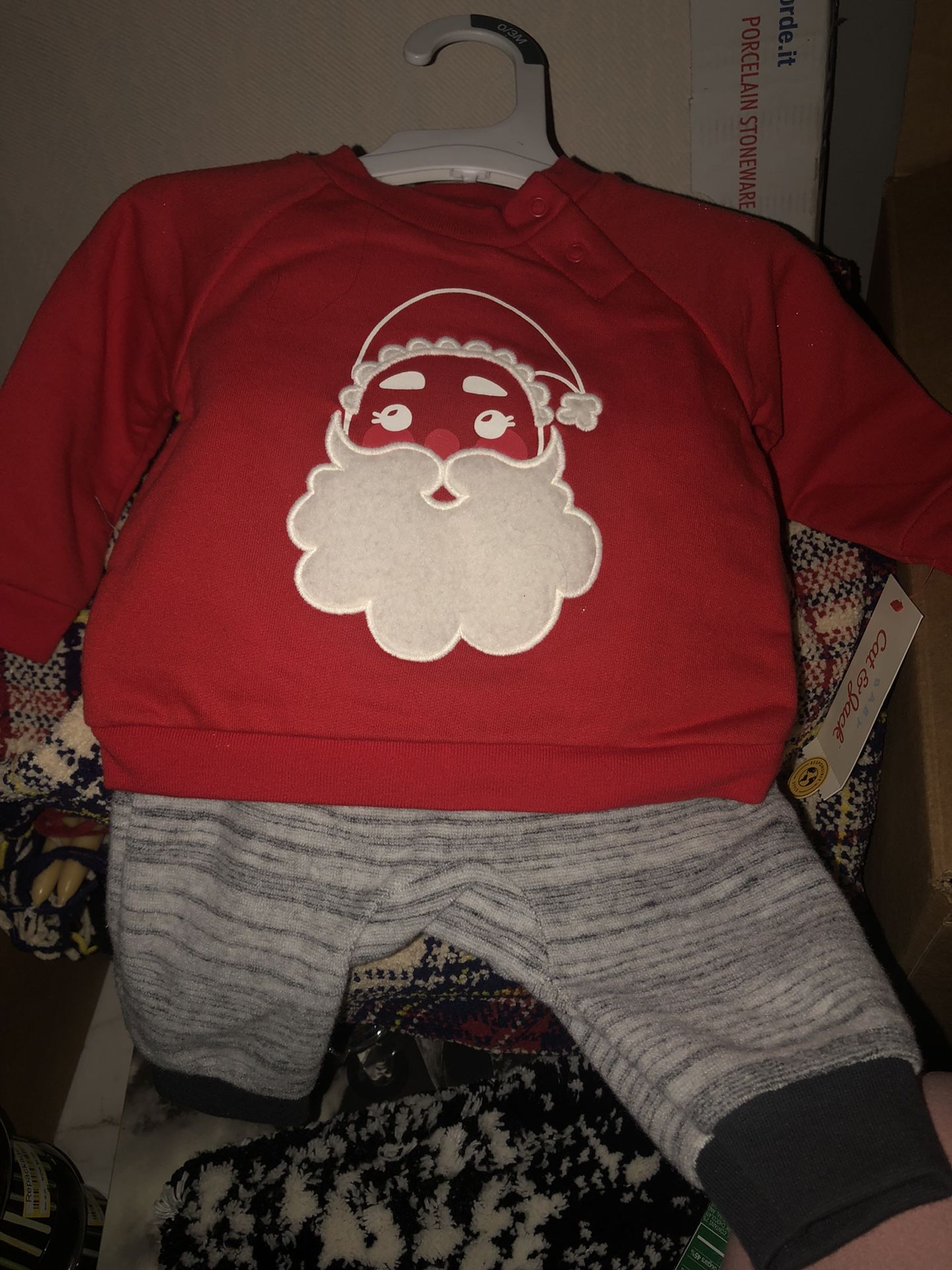Baby Christmas Outfit Set Size 0/3 Months