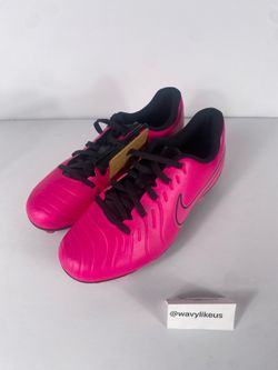Nike JR Tiempo Legend Size 4.5Y Club FG/MG Pink Black Soccer Cleats DV4352-600