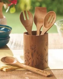 Princess house  set  utensilios y vase