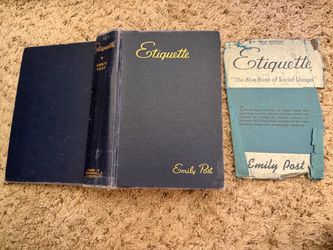 Vintage Etiquette book by Emily Post