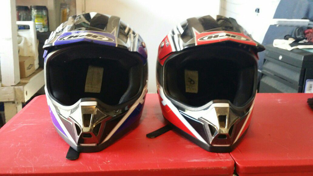 Motocross helmets