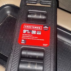 Craftsmen Deep Socket Impact Set Brand New $35