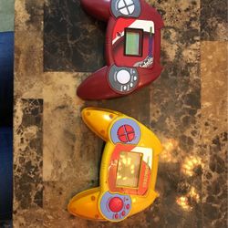 1999 MGA Hand Held Video Games Basketball And Football