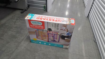 Toddleroo Superyard Colorplay 6-Panel Baby Playpen (Still in Box)