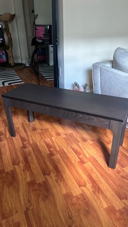 Dark Wood Low Console / Coffee Table – 41.5” – $35