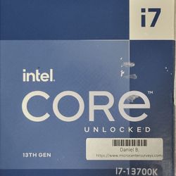 Intel CPU i7-13700k