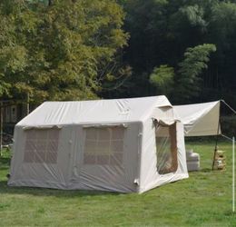 Large Canvas Glamping Tent with Awning