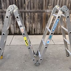 Werner Articulated Multi- Position Aluminum Ladder, 16 ft, Type 300 lb capacity