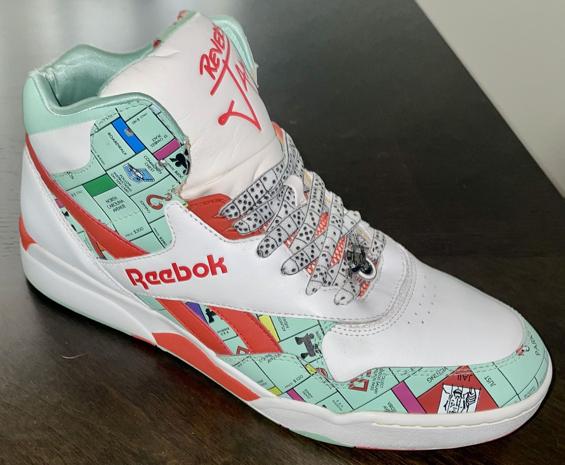 Collectible Monopoly Reebok Reverse Jam Shoes