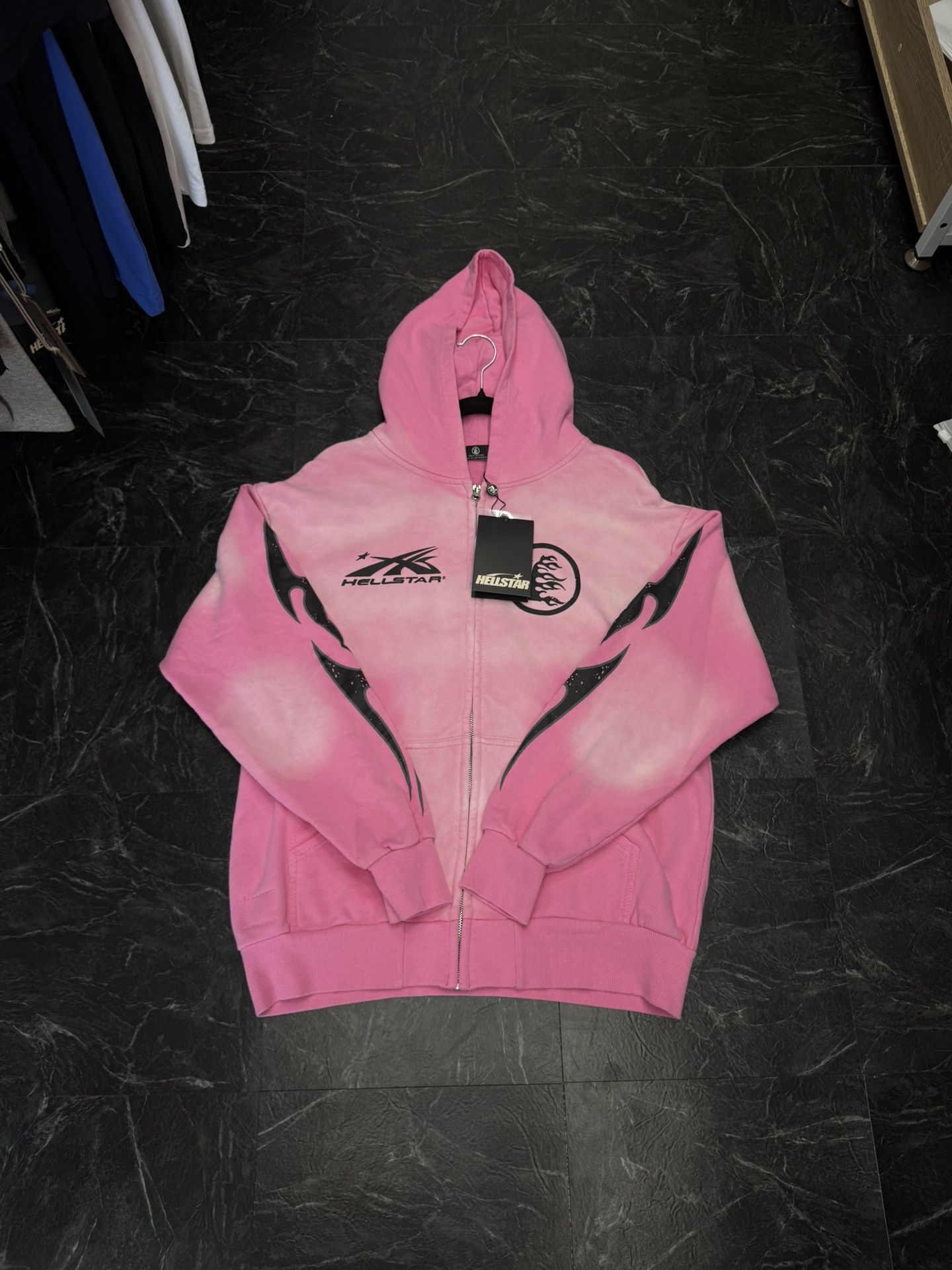 Hellstar Pink ZipUp Hoodie