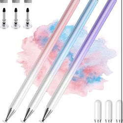 Stylus Pens for Touch Screens, 2 in 1 High Precision Universal Stylus Pen for iPad Compatible with Apple, iPhone, iPad, Android, Microes Rolling Paper